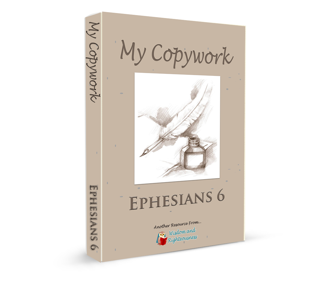 Copywork 3-d book Ephesians